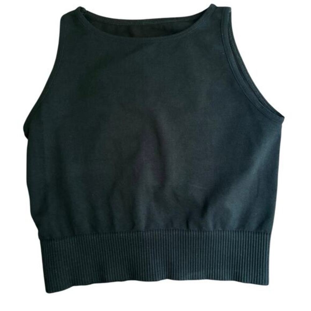 Free People FP Movement Free Throw Crop Tank Bra Black/Raisin, Size XS NWOT